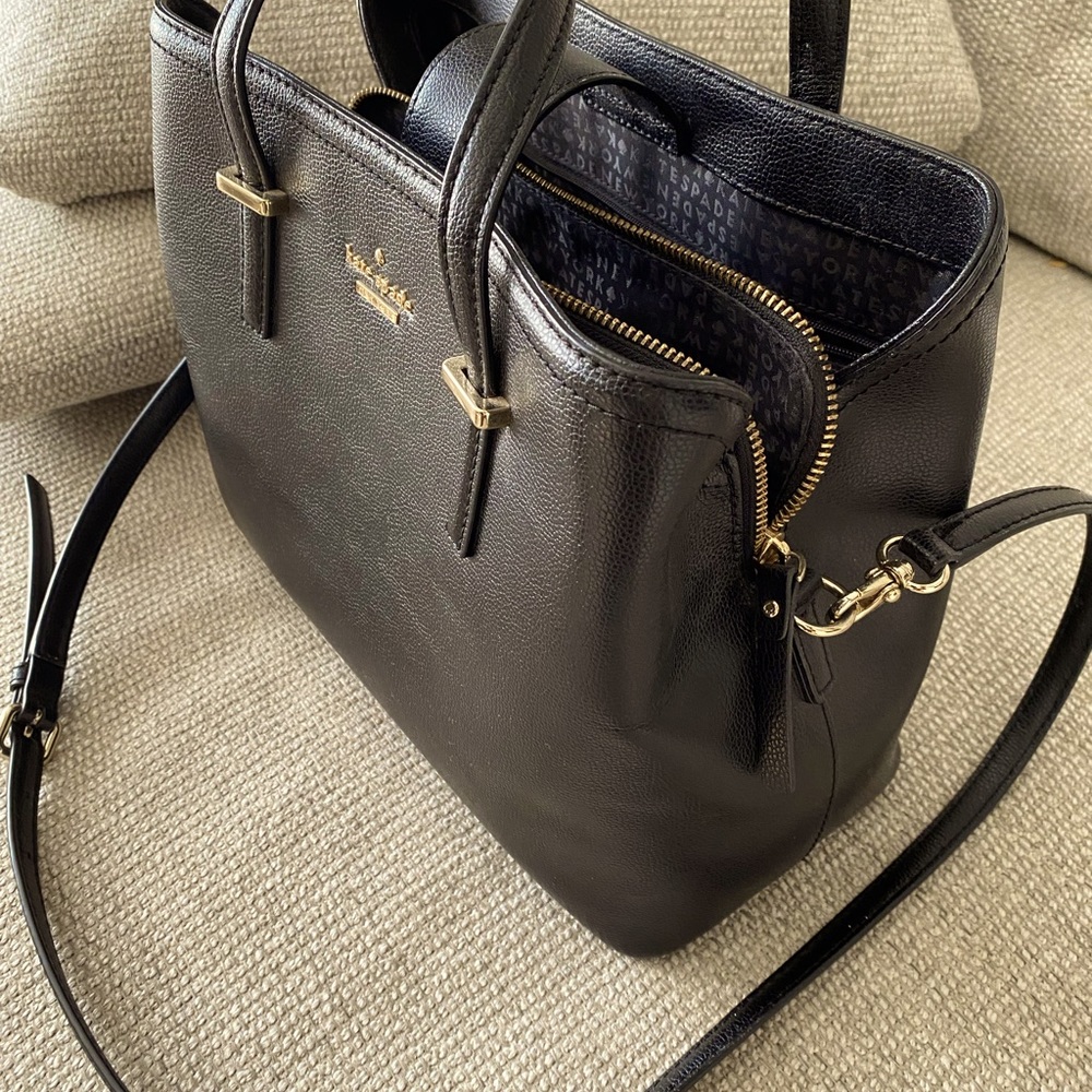 Authentic Kate Spade black leather bag